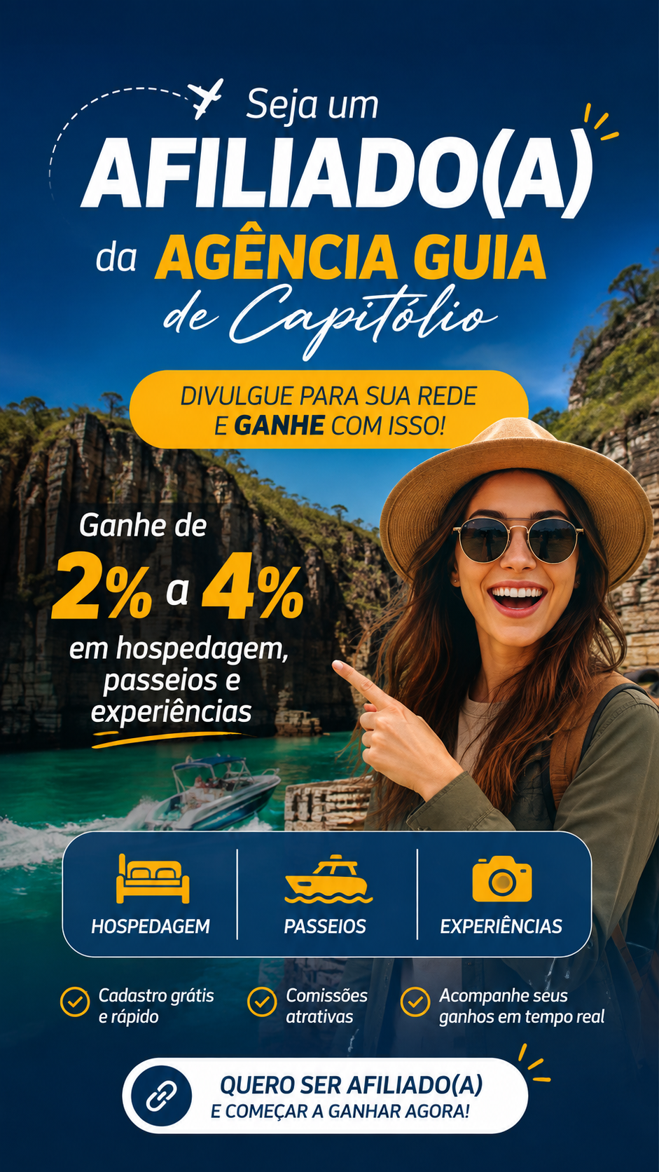 Seja um Afiliado Guia de Capitólio e Monetize com o Turismo Mineiro